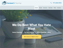 Tablet Screenshot of garmanscleaning.com